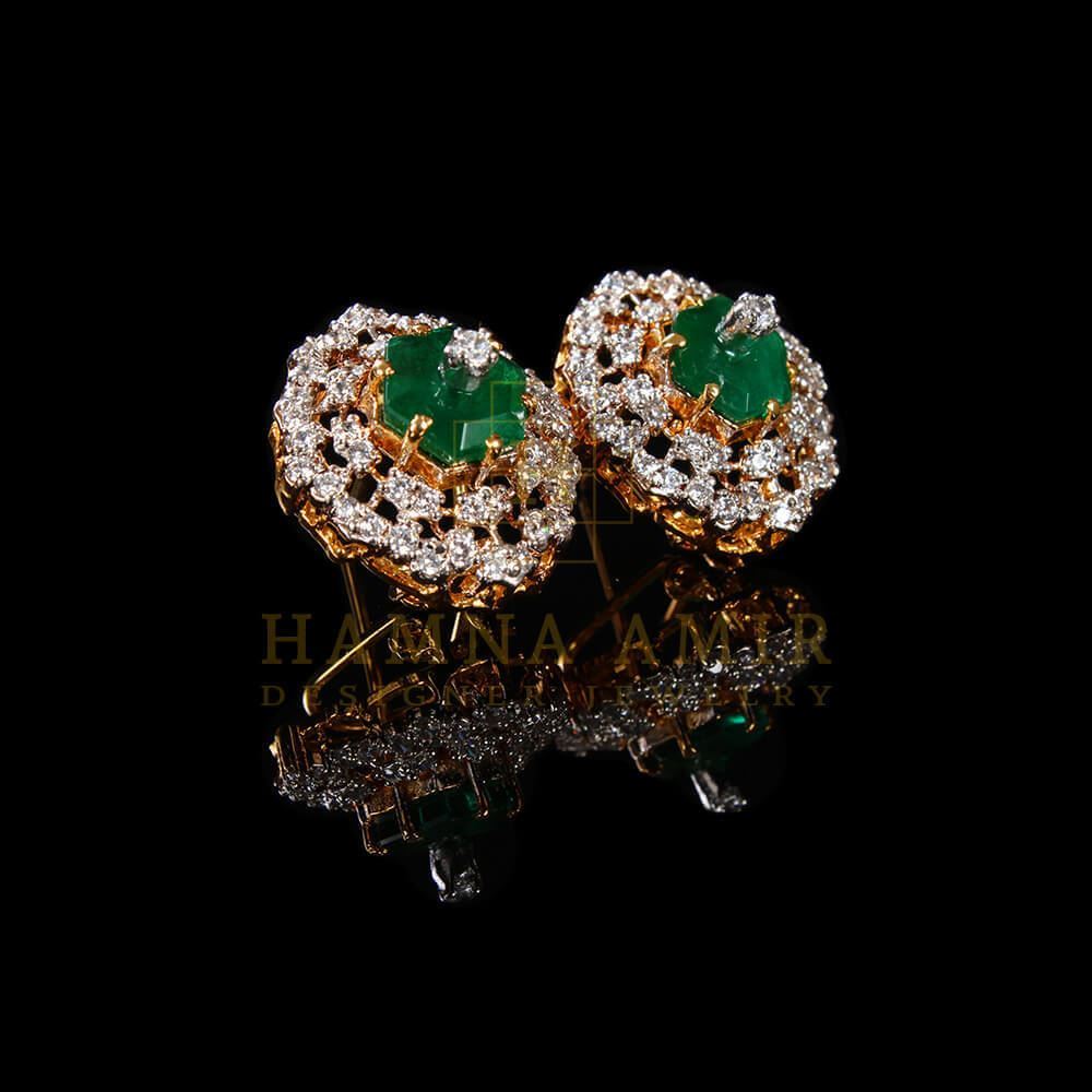 Emerald and zircon tops