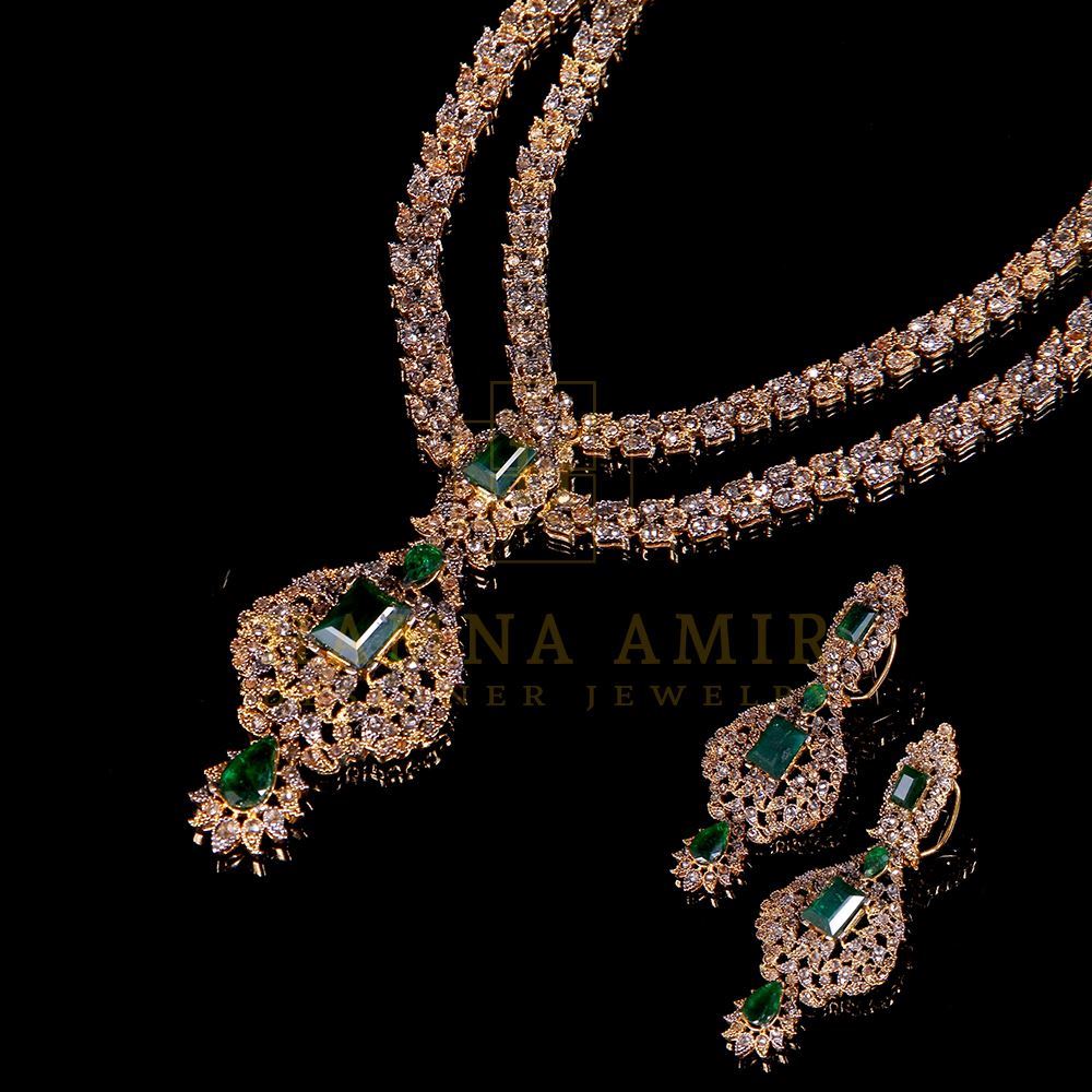 Emerald polki set
