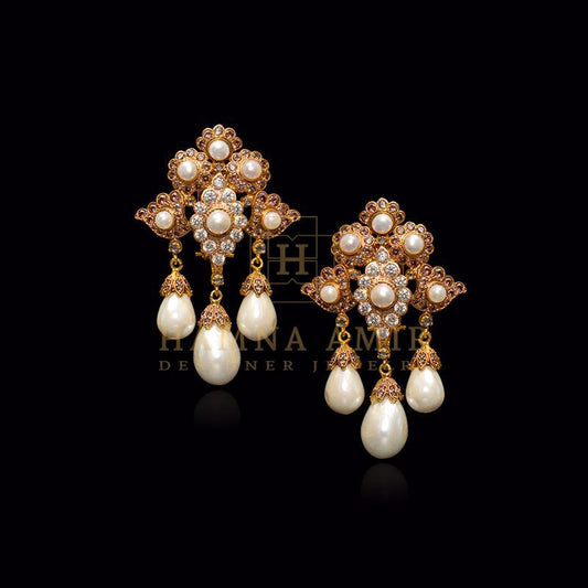 Pearl earrings